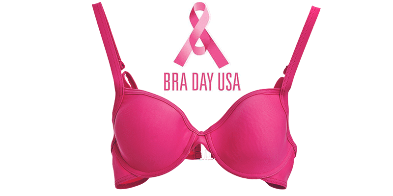 A pink bra for bra day usa